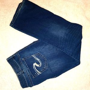 Suki Silver Jeans Slim Boot Cut SZ/22 L/33 PLUS SIZE